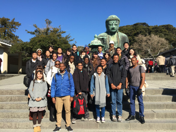 Kamakura tour for the “Pacific Islands and West Indies Students Invitation Program”