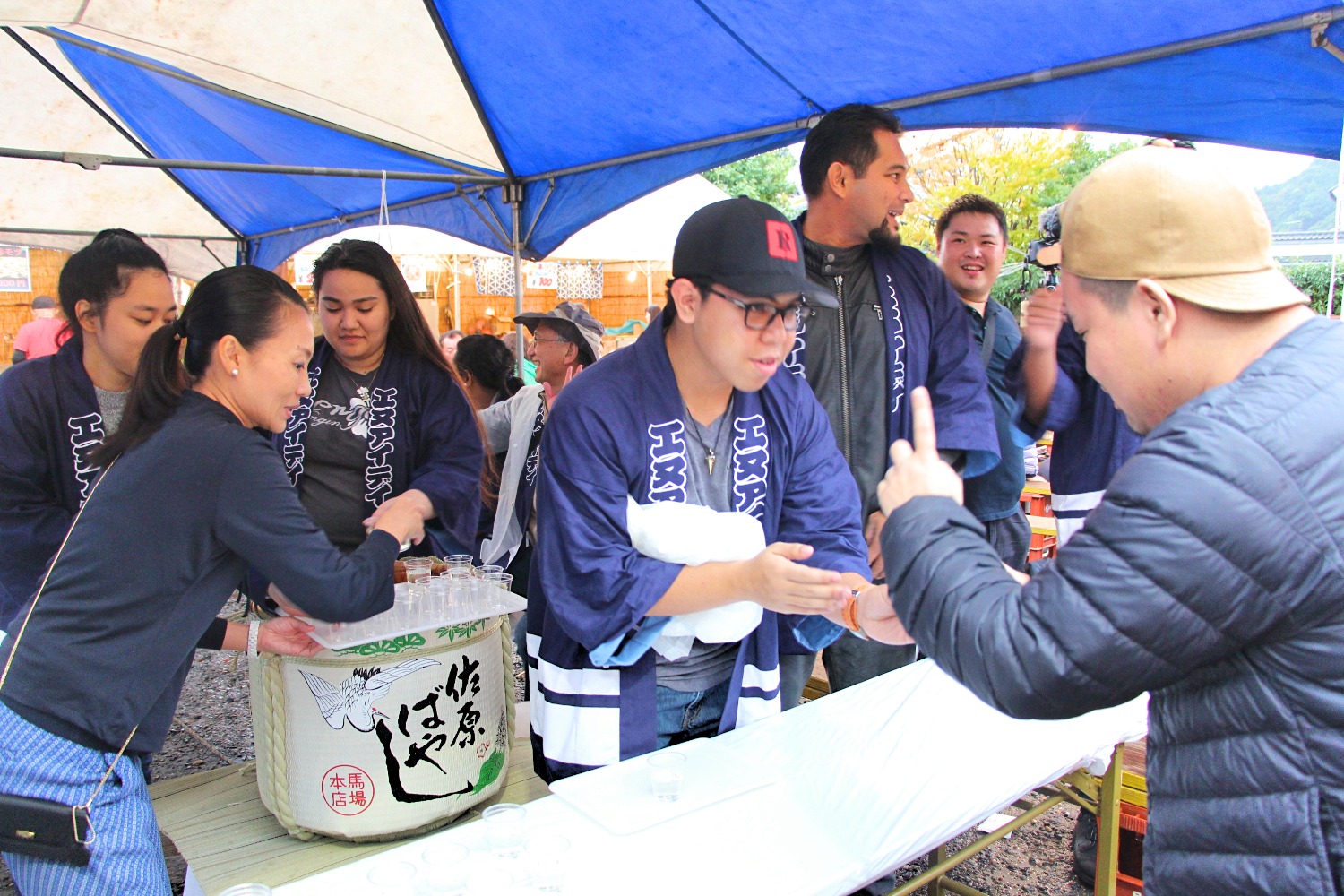 Xavier Exchange Students Participate in Sawara Festival