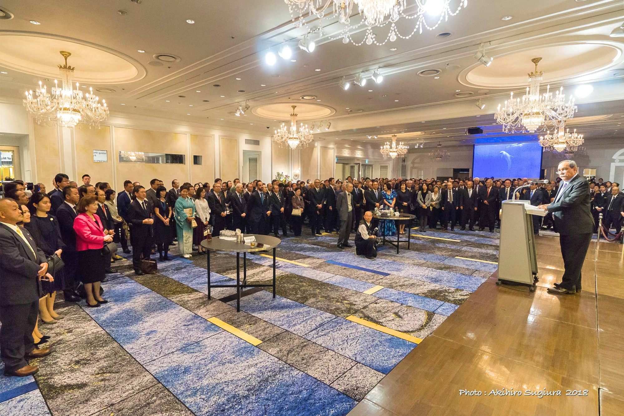 日本・ミクロネシア連邦外交関係樹立30周年記念式典での写真展