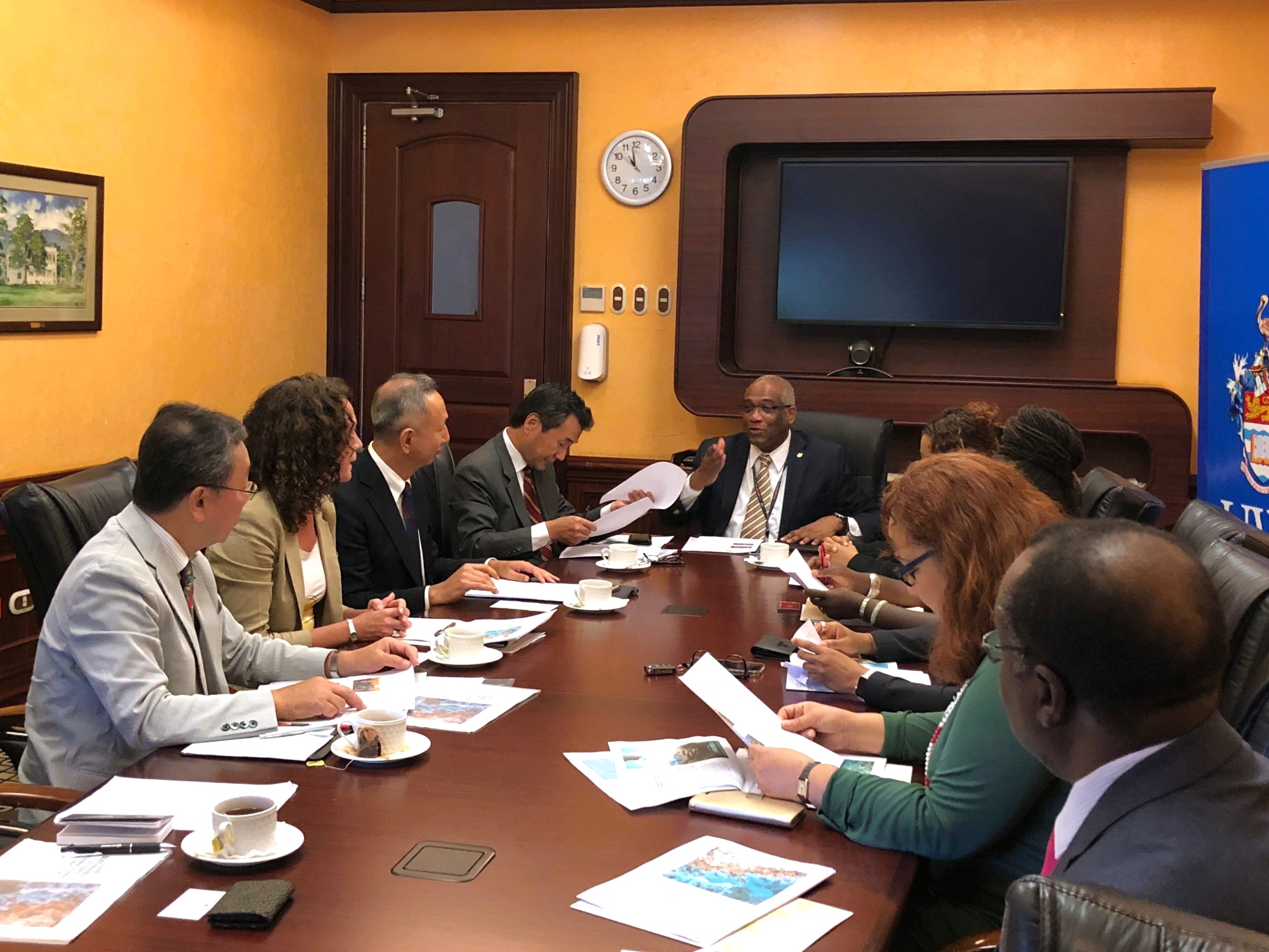 Visit to Caribbean Islands with Sophia University President Terumichi