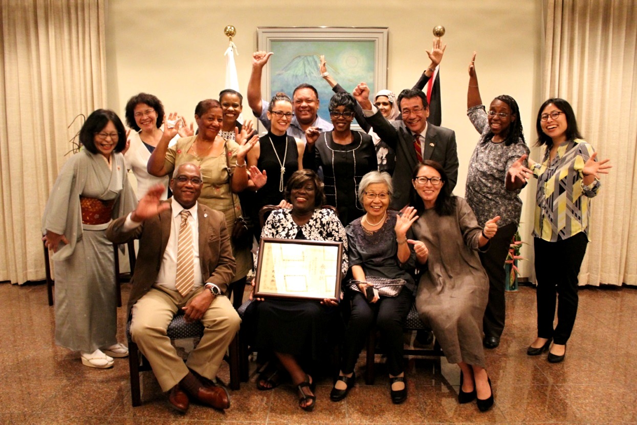 Past “Pacific & Caribbean Islands Student Invitation Program” Participants Take Part in Japanese Speech Contest in Trinidad & Tobago