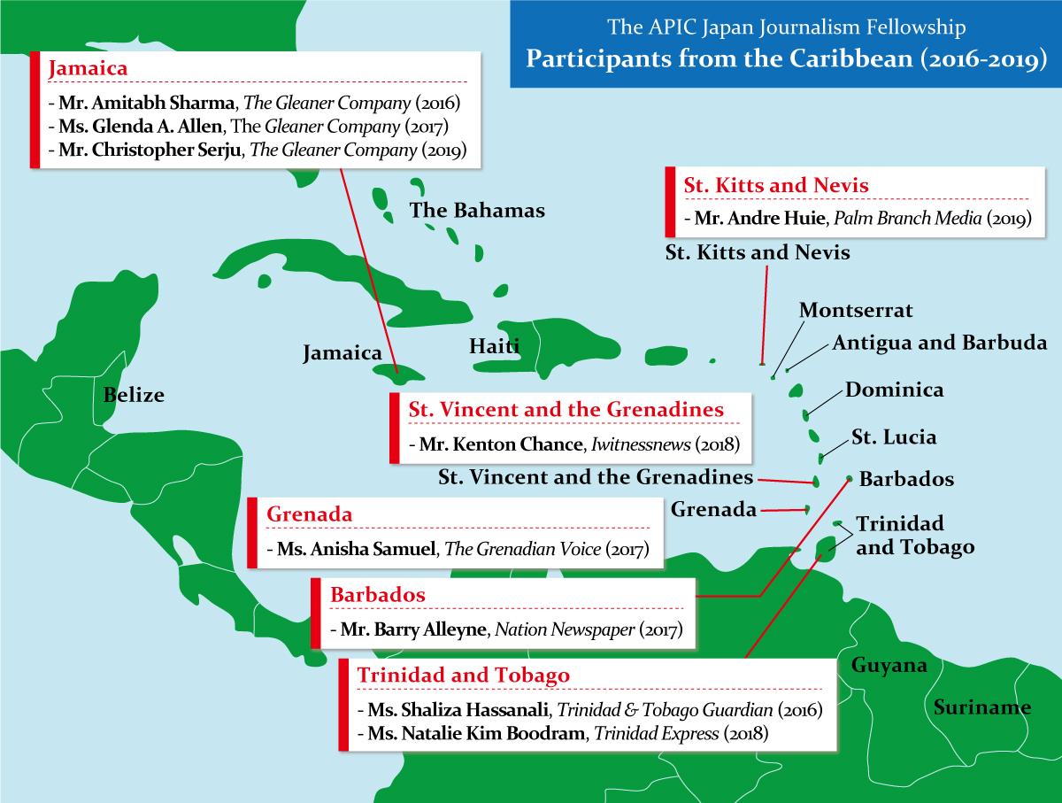 APIC Japan Journalism Fellowship Caribbean Islands