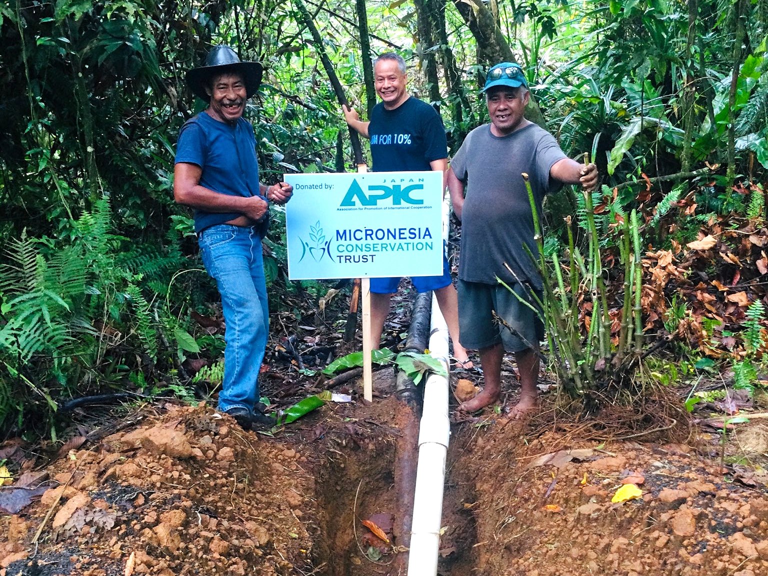 APIC-MCT Cooperation Project -- Aid Provided for Water Pipe Replacement in Pohnpei, FSM