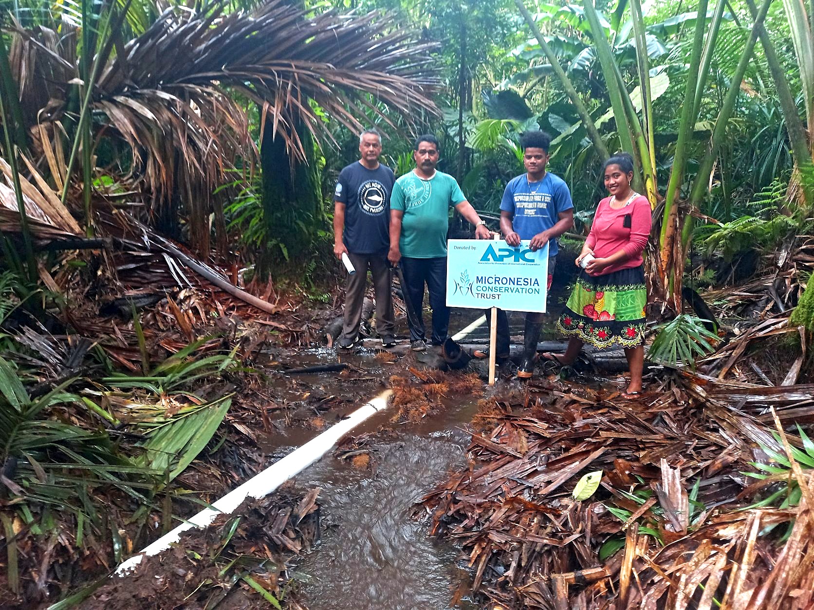 APIC-MCT Cooperation Project -- Aid Provided for Water Pipe Replacement in Tomwoaroahlong, Kitti, Pohnpei State, FSM