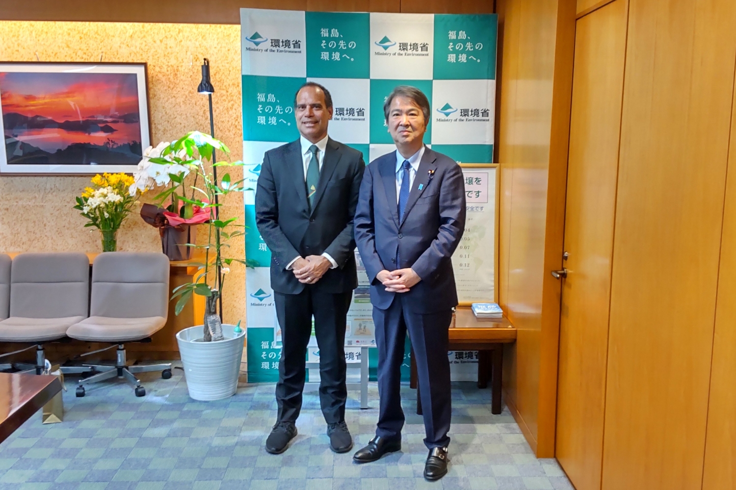 石原環境大臣との会談