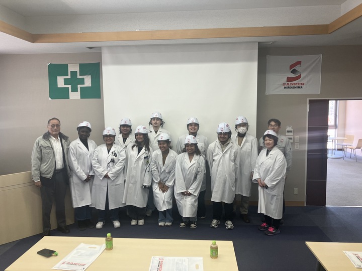 APICの留学生たちが広島にて国内研修